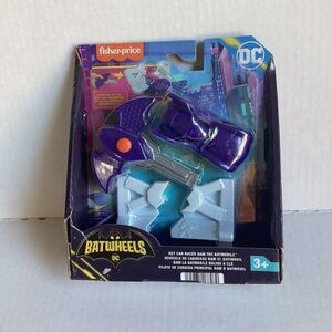 Fisher-Price DC Batwheels 1:55 Scale Toy Car Bam The Batmobile Launching...